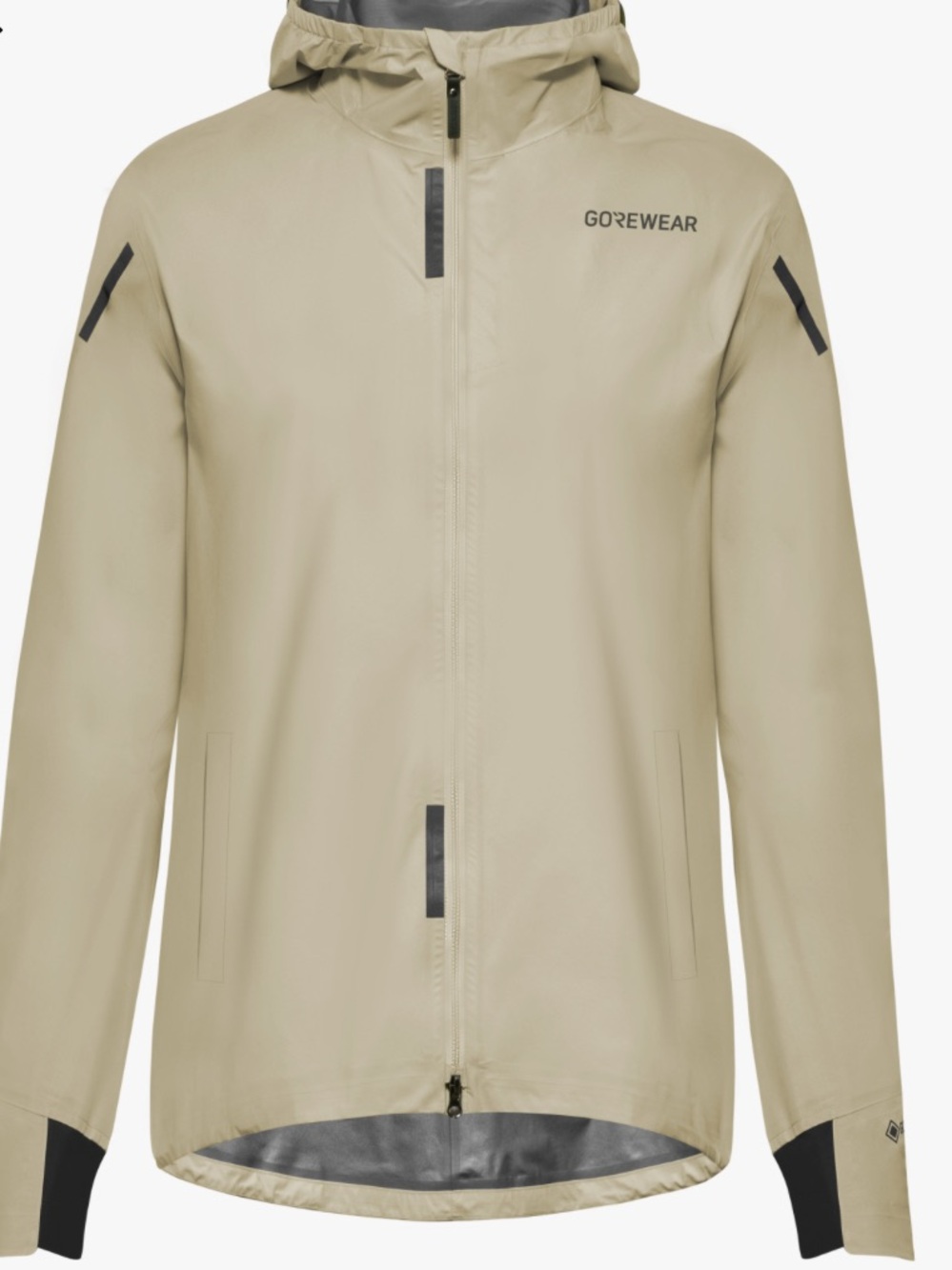 Woman’s Concurve GWS insulated Hd jacket  Beige Waterproof Hooded Raincoat NWT